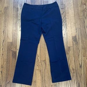 NY&Co 7th Avenue Straight Leg Navy Trousers